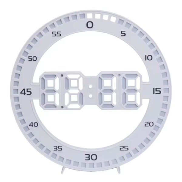 ساعة حائط ومنبه بشاشة عرض رقمية LED